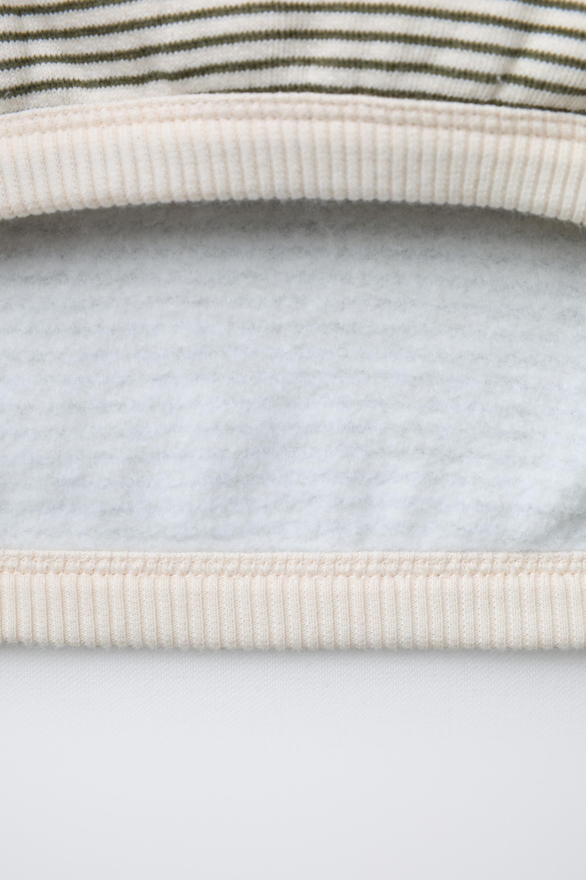 SWEAT À RAYURE FINE